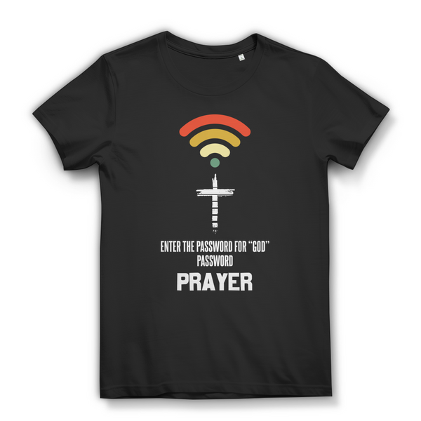 Damen Bio T-Shirt enter the password for god