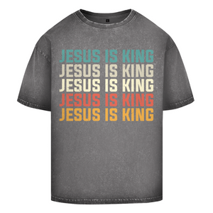 Oversize Washed T-Shirt jesus is king vintage