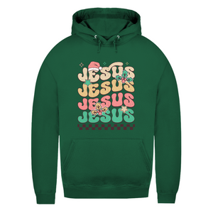 Damen Hoodie jesus weihnachtsmotiv