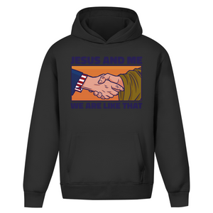 Oversize Hoodie Ohne Kordel jesus and me we are like that