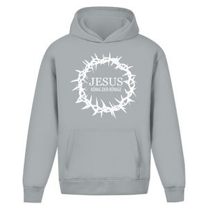 Oversize Hoodie Ohne Kordel jesus könig der könige dornenkrone