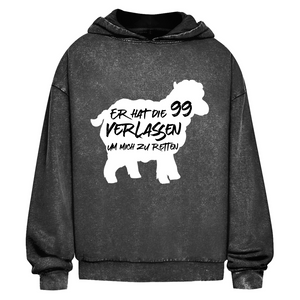 Oversize Washed Hoodie er hat die 99 verlassen