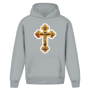 Oversize Hoodie Ohne Kordel Griechisch Orthodoxe Jesus Kreuz