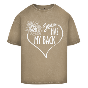 Oversize Washed T-Shirt jesus has my back