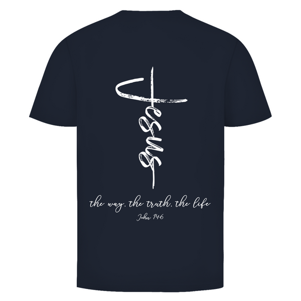 Herren T-Shirt the way the truth the life john 14:6