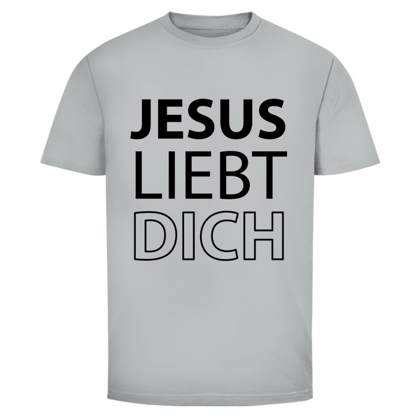 Herren T-Shirt jesus liebt dich