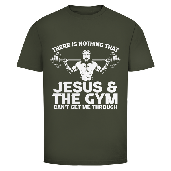 Herren T-Shirt jesus and gym