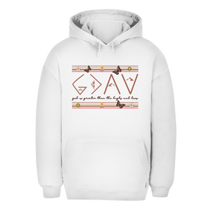 Unisex Oversize Hoodie god is greater than the highs and lows