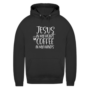 Damen Hoodie jesus in my heart coffee in my hands