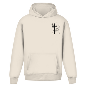 Oversize Hoodie Ohne Kordel jesus loves you