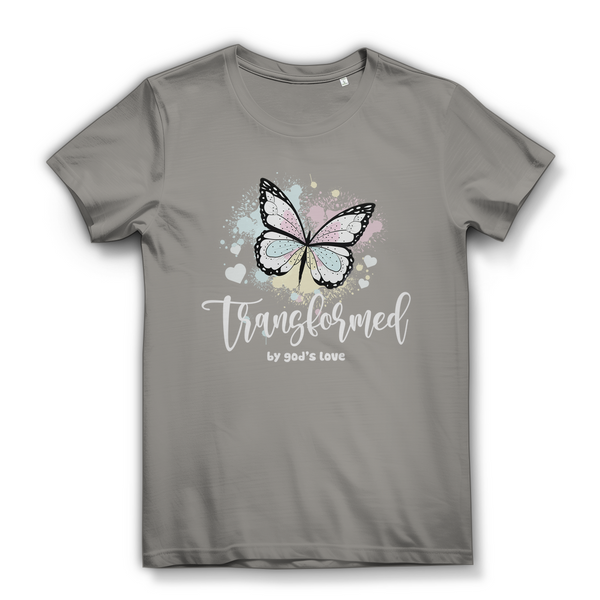 Damen Bio T-Shirt transformed by gods love