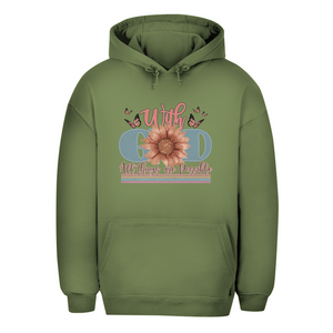 Unisex Oversize Hoodie with god all things are possible