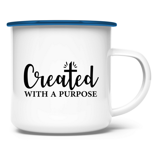 Emaille Tasse created with a purpose