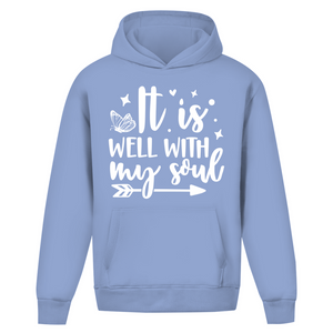 Oversize Hoodie Ohne Kordel it is well with my soul