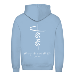 Damen Hoodie the way the truth the life john 14:6