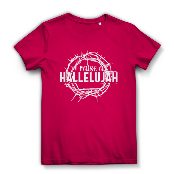 Damen Bio T-Shirt i raise a hallelujah dornenkrone