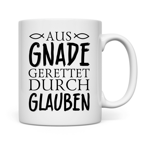 Tasse aus gnade gerettet