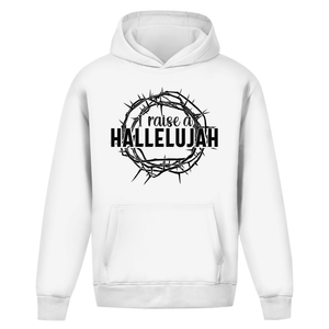 Oversize Hoodie Ohne Kordel i raise a hallelujah dornenkrone