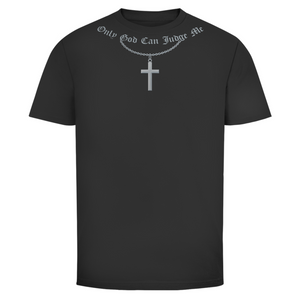 Herren T-Shirt only god can judge me