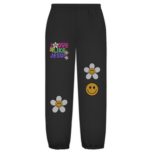 Oversize Fluffy Sweatpants love like jesus